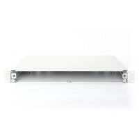 DIGITUS DN-96200-QL - LWL-Spleißbox, 1HE, Schnellverschluss, leer ohne Frontblende, inkl. M20/M25 Verschr., grau