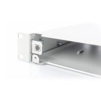 DIGITUS DN-96200-QL - LWL-Spleißbox, 1HE, Schnellverschluss, leer ohne Frontblende, inkl. M20/M25 Verschr., grau