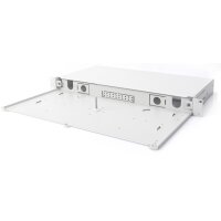 DIGITUS DN-96200-QL - LWL-Spleißbox, 1HE, Schnellverschluss, leer ohne Frontblende, inkl. M20/M25 Verschr., grau