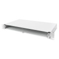 DIGITUS DN-96200-QL - LWL-Spleißbox, 1HE, Schnellverschluss, leer ohne Frontblende, inkl. M20/M25 Verschr., grau