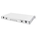 DIGITUS DN-96200-QL - LWL-Spleißbox, 1HE, Schnellverschluss, leer ohne Frontblende, inkl. M20/M25 Verschr., grau