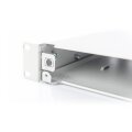 DIGITUS DN-96200-QL - LWL-Spleißbox, 1HE, Schnellverschluss, leer ohne Frontblende, inkl. M20/M25 Verschr., grau
