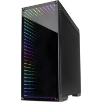 Inter-Tech X-908 Infini2 - Tower - PC - Schwarz - ATX - ITX - micro ATX - Mini-ITX - Blau - Grün - Rot - Taschenlüfter