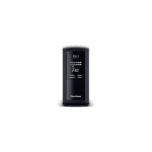 CyberPower Systems CyberPower VP700ELCD Line-Interactive USV 700VA/390W USB (HID) - AVR - LCD - RJ45 Lan Protection - Ausgang (4) Schuko - Line-Interaktiv - 0,7 kVA - 390 W - Sine - 167 V - 295 V