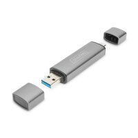 DIGITUS DA-70886 - Combo Card Reader Hub (USB-C+USB 3.0)...