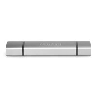 DIGITUS DA-70886 - Combo Card Reader Hub (USB-C+USB 3.0) 1x SD, 1x MicroSD, 1x USB 3.0, grau