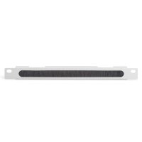 DIGITUS DN-10-ORG-1/2U - 254 mm (10") 0,5HE Kabelbürstenleiste 22x254x12 mm, Farbe Grau (RAL 7035)