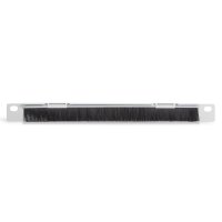 DIGITUS DN-10-ORG-1/2U - 254 mm (10") 0,5HE Kabelbürstenleiste 22x254x12 mm, Farbe Grau (RAL 7035)