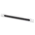DIGITUS DN-10-ORG-1/2U - 254 mm (10") 0,5HE Kabelbürstenleiste 22x254x12 mm, Farbe Grau (RAL 7035)
