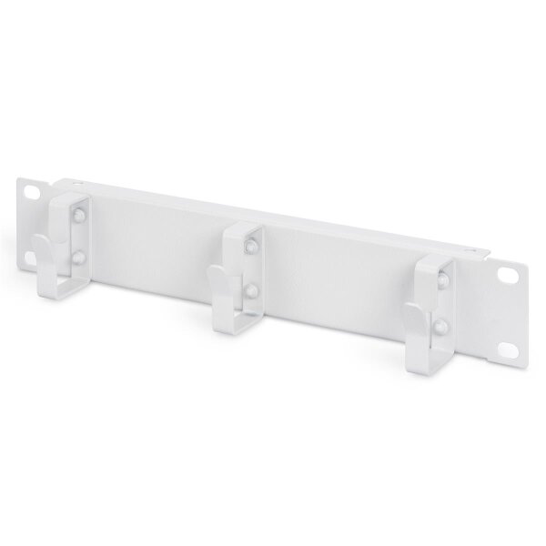 DIGITUS DN-10-ORG-1U - 254 mm (10") 1HE Kabelrangierpanel 3x Kabelringe, 44x254x60 mm, grau ( RAL 7035)