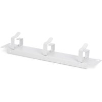 DIGITUS DN-10-ORG-1U - 254 mm (10") 1HE Kabelrangierpanel 3x Kabelringe, 44x254x60 mm, grau ( RAL 7035)