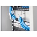 DIGITUS DN-10-ORG-1U - 254 mm (10") 1HE Kabelrangierpanel 3x Kabelringe, 44x254x60 mm, grau ( RAL 7035)