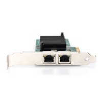 DIGITUS DN-10132 - Gigabit Ethernet PCI Express Card, 2-port 32-bit, low profile bracket, Intel chipset