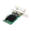 DIGITUS DN-10132 - Gigabit Ethernet PCI Express Card, 2-port 32-bit, low profile bracket, Intel chipset