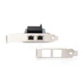 DIGITUS DN-10132 - Gigabit Ethernet PCI Express Card, 2-port 32-bit, low profile bracket, Intel chipset