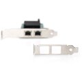 DIGITUS DN-10132 - Gigabit Ethernet PCI Express Card, 2-port 32-bit, low profile bracket, Intel chipset