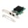 DIGITUS DN-10132 - Gigabit Ethernet PCI Express Card, 2-port 32-bit, low profile bracket, Intel chipset