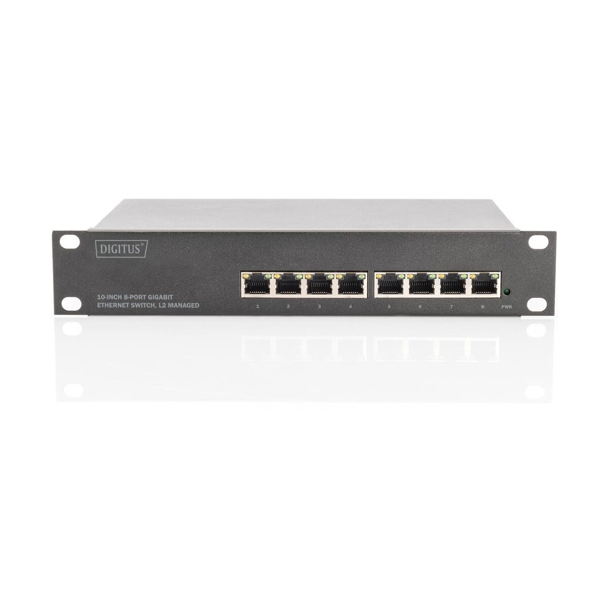 DIGITUS DN-80117 - L2 managed Gigabit Ethernet Switch 8-Anschluss, 10 Zoll