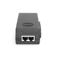 DIGITUS DN-95108 - 10 Gigabit Ethernet PoE+ Injector, 802.3at Power Pins:3/6(+), 1/2(-), 30W