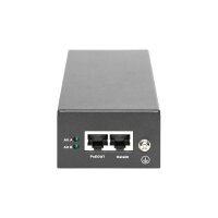 DIGITUS DN-95109 - Gigabit Ethernet PoE++ Injector, 802.3bt Power pins: 4/5(+),7/8(-) and 3/6(+), 1/2(-), 85W