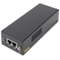 DIGITUS DN-95109 - Gigabit Ethernet PoE++ Injector, 802.3bt Power pins: 4/5(+),7/8(-) and 3/6(+), 1/2(-), 85W