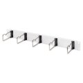 DIGITUS DN-97666 - 1HE Kabelrangierpanel 5x Stahlringe 40x75 mm, grau (RAL 7035)