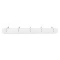 DIGITUS DN-97666 - 1HE Kabelrangierpanel 5x Stahlringe 40x75 mm, grau (RAL 7035)