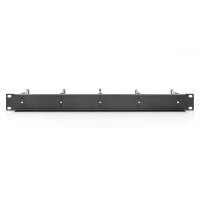 DIGITUS DN-97667 - 1HE Kabelrangierpanel 5x Stahlringe 40x75 mm, schwarz (RAL 9005)