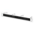 DIGITUS DN-97668 - 1HE Kabelrangierpanel mit Bürstenleiste 4x Stahlringe 40x75 mm, grau (RAL 7035)