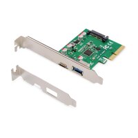 DIGITUS DS-30225 - PCIe Karte, USB Type-C + USB Type-A, bis zu 10GB/s