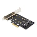DIGITUS DS-33170 - M.2 NGFF/NVMe SSD PCIexpress Add-On card supports B, M and B+M Key, size 80,60,42 and 30mm