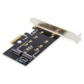 DIGITUS DS-33170 - M.2 NGFF/NVMe SSD PCIexpress Add-On card supports B, M and B+M Key, size 80,60,42 and 30mm