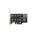 DIGITUS DS-33170 - M.2 NGFF/NVMe SSD PCIexpress Add-On card supports B, M and B+M Key, size 80,60,42 and 30mm