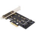 DIGITUS DS-33170 - M.2 NGFF/NVMe SSD PCIexpress Add-On card supports B, M and B+M Key, size 80,60,42 and 30mm
