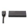 DIGITUS DS-45322 - Ultra Slim HDMI Splitter, 1x2, 4K/60Hz HDR, HDCP 2.2, 18 Gbps, Micro USB Power