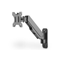 DIGITUS DA-90396 - Single Gasdruckfeder Monitor Wand-Halter 17-32", 8 kg (max.), schwarz