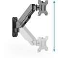 DIGITUS DA-90396 - Single Gasdruckfeder Monitor Wand-Halter 17-32", 8 kg (max.), schwarz
