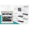 DIGITUS DN-10-SET-1 - 10 Zoll Netzwerk Set, inkl. 6HE Wandgehäuse, grau Fachboden, PDU, 8-Port Switch, CAT 6 Patch Panel