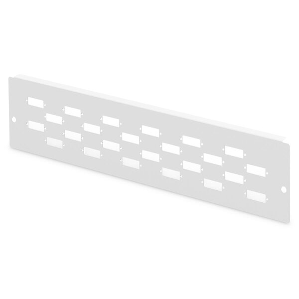 DIGITUS DN-96803L-2 - Adapterplatte für DN-96800L-2, grau (RAL 7035) 24x SC-DX, LC-QD