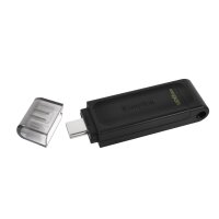 Kingston DataTraveler 70 - 128 GB - USB Typ-C - 3.2 Gen 1 (3.1 Gen 1) - Kabel - 7 g - Schwarz