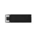 Kingston DataTraveler 128GB USB-C 3.2 Gen 1 70 - 128 GB - USB Typ-C - 3.2 Gen 1 (3.1 Gen 1) - Kappe - 7 g - Schwarz