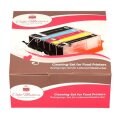 Reinigungs Patronen Set für Lebensmitteldrucker entspricht Canon CLI-571 + PGI-570 5 Stk. mit Chip f. MG5750 und MG6850