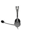 Logitech LGT-H110 - Kabelgebunden - Büro/Callcenter - 20 - 20000 Hz - 74 g - Kopfhörer - Schwarz - Silber