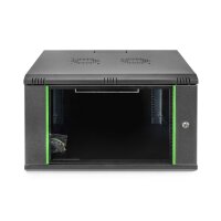 DIGITUS DN-19-07U-6/6-EC-SW - 7HE Wandgehäuse 385x600x600 mm, Farbe Schwarz (RAL 9005),