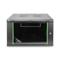 DIGITUS DN-19-07U-EC-SW - 7HE Wandgehäuse 385x600x450 mm, Farbe Schwarz (RAL 9005)