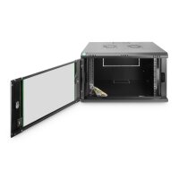 DIGITUS DN-19-07U-EC-SW - 7HE Wandgehäuse 385x600x450 mm, Farbe Schwarz (RAL 9005)