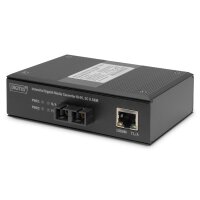 DIGITUS DN-652101 - Industrieller Gigabit Medien Konverter 10/100/1000BaseT zu 1000Base-SX SC, 0.5km,