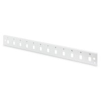 DIGITUS DN-96206-QL - LWL Frontblende, 1HE, Schnellverschluss, 12x LC DX SC SX, E2000 SX, vertikal, Farbe Grau (RAL 7035)