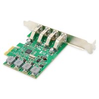 DIGITUS DS-30226 - USB PCI Express Add-On card USB3.0, 4-port A/F, Chipset: VL805, self powered