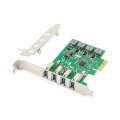 DIGITUS DS-30226 - USB PCI Express Add-On card USB3.0, 4-port A/F, Chipset: VL805, self powered